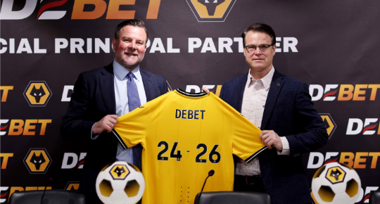 DEBET trở thành đối tác chính với câu lạc bộ Wolves